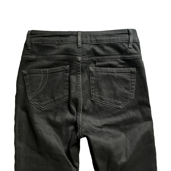 Like New Maje Black Frayed Bottom Hems Straight Leg - Picture 4 of 10